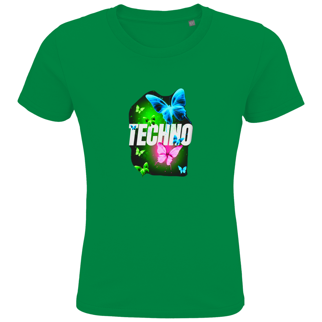 Kids Premium Bio T-Shirt Techno Butterfly