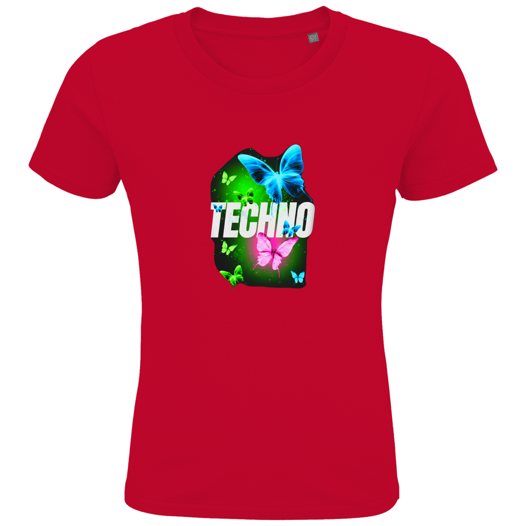 Kids Premium Bio T-Shirt Techno Butterfly
