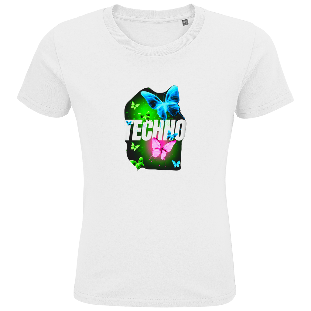 Kids Premium Bio T-Shirt Techno Butterfly