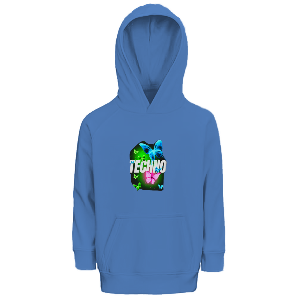 Kinder Premium Bio Hoodie Techno Butterfly
