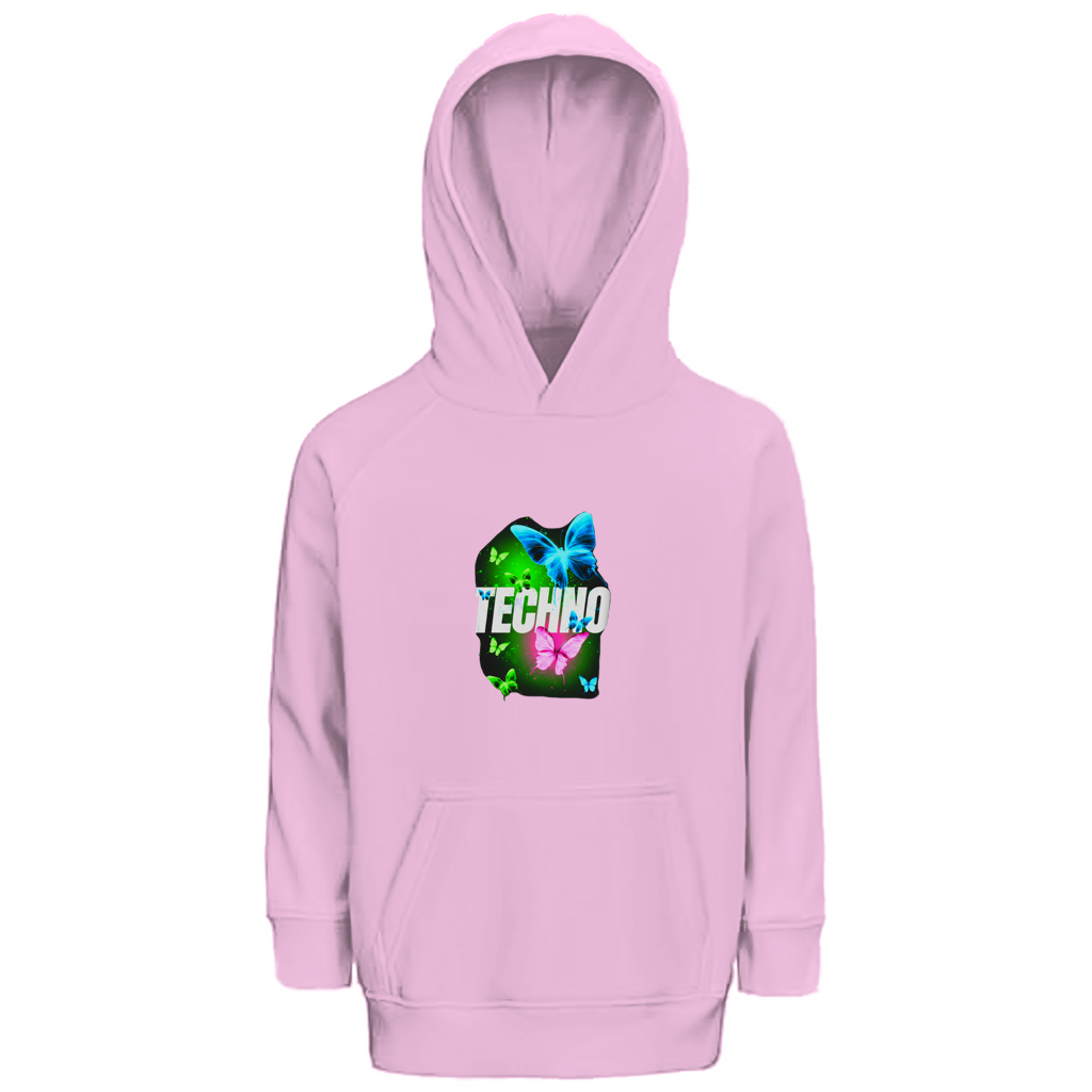 Kinder Premium Bio Hoodie Techno Butterfly