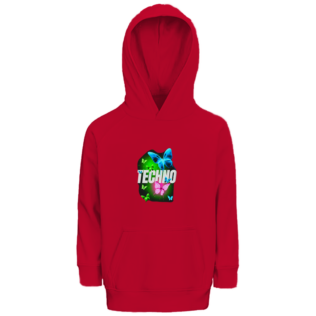 Kinder Premium Bio Hoodie Techno Butterfly