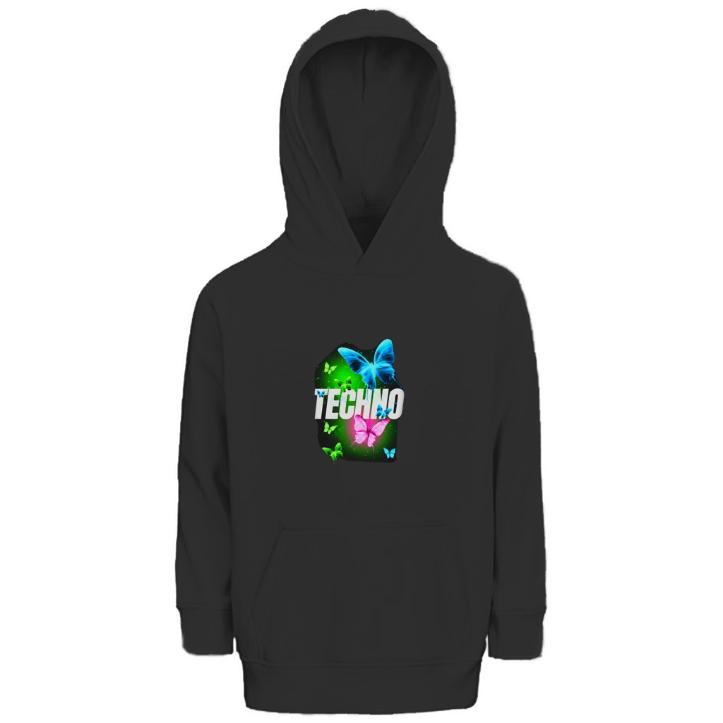 Kinder Premium Bio Hoodie Techno Butterfly