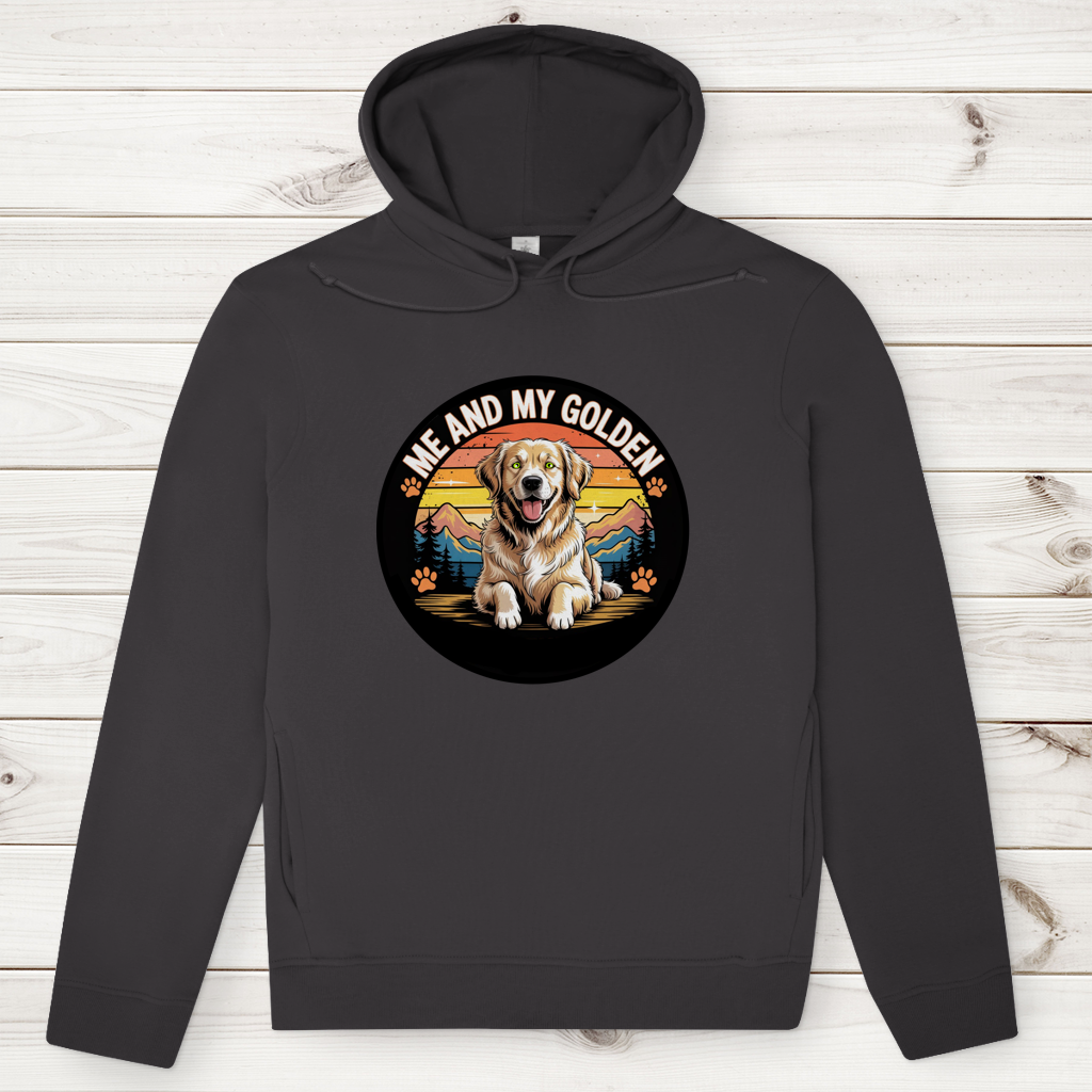 Herren Premium Bio Hoodie Me and my golden Retriever