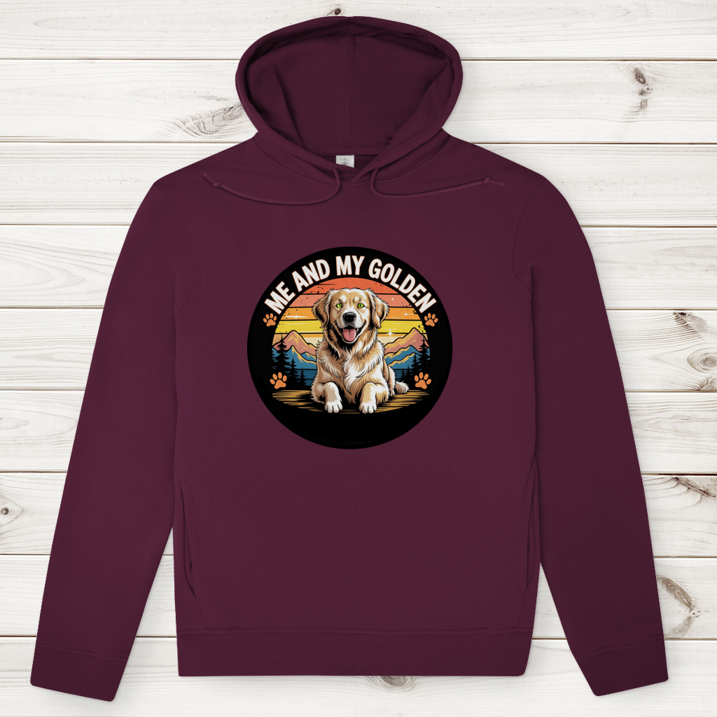 Herren Premium Bio Hoodie Me and my golden Retriever