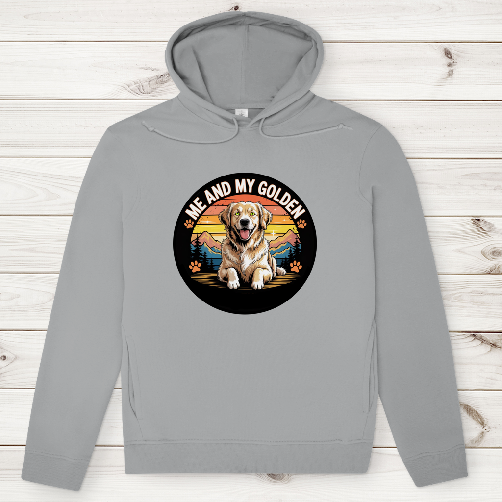 Herren Premium Bio Hoodie Me and my golden Retriever