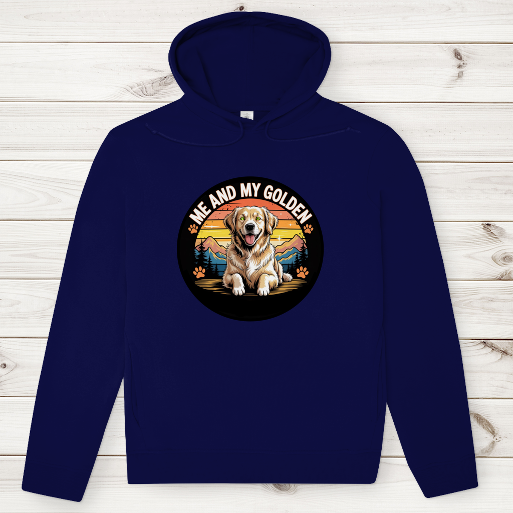 Herren Premium Bio Hoodie Me and my golden Retriever