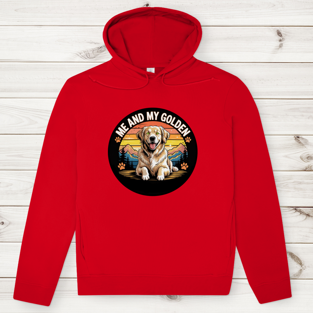 Herren Premium Bio Hoodie Me and my golden Retriever