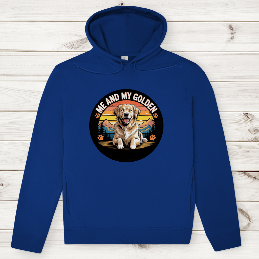 Herren Premium Bio Hoodie Me and my golden Retriever