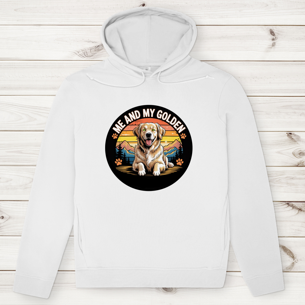 Herren Premium Bio Hoodie Me and my golden Retriever