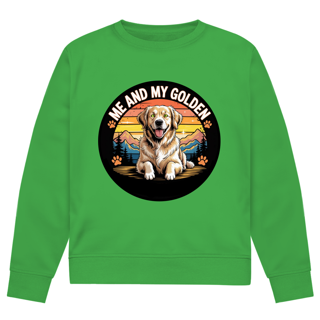 Herren Premium Bio Sweatshirt Me and my golden Retriever