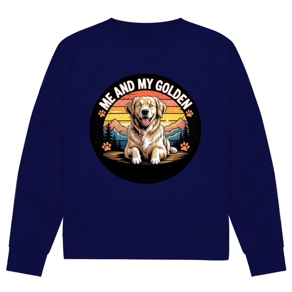 Herren Premium Bio Sweatshirt Me and my golden Retriever