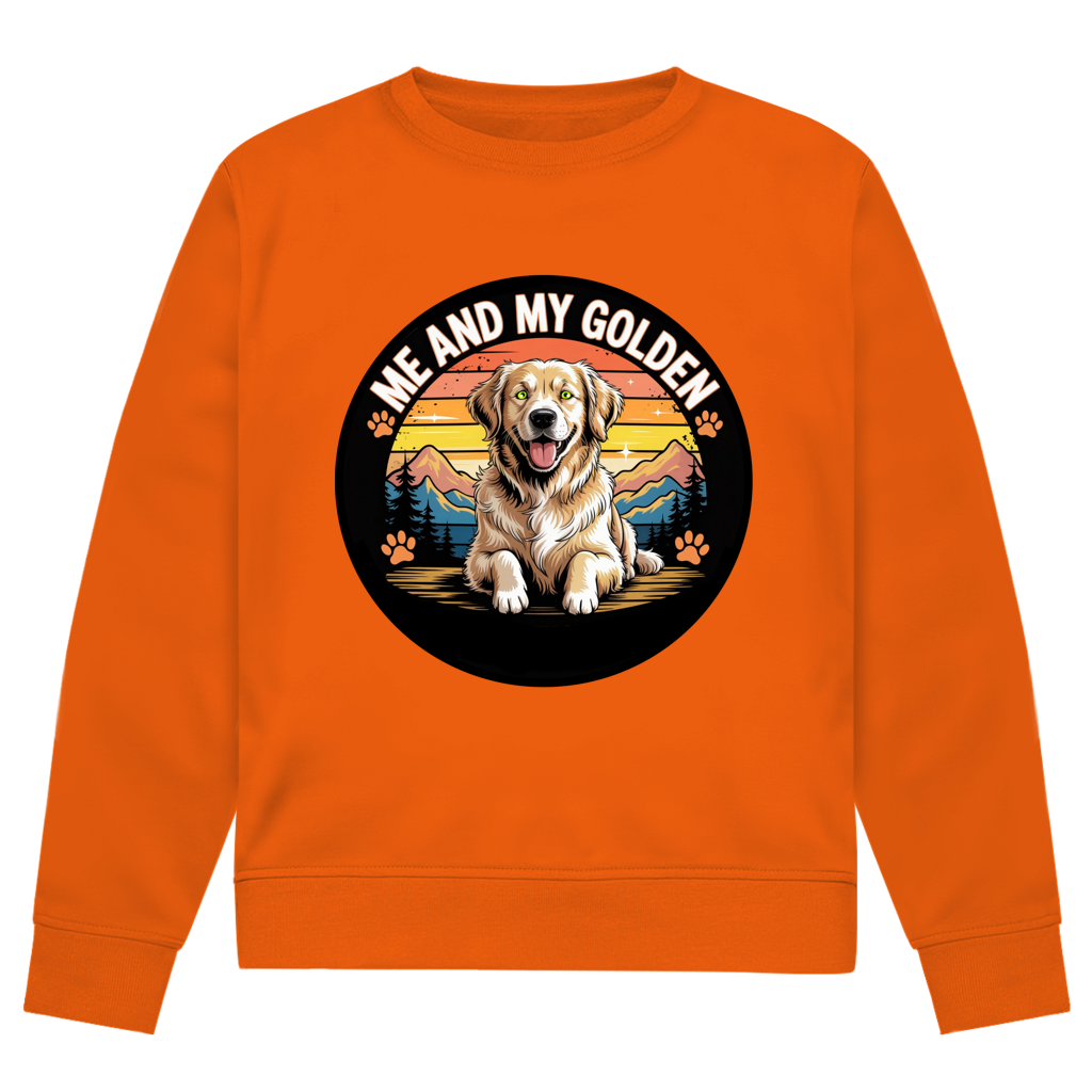 Herren Premium Bio Sweatshirt Me and my golden Retriever