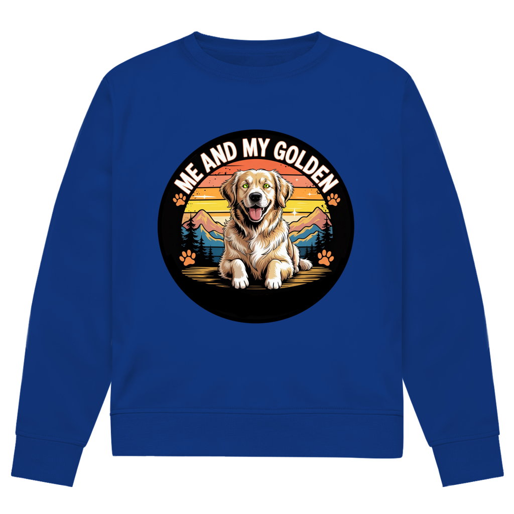 Herren Premium Bio Sweatshirt Me and my golden Retriever