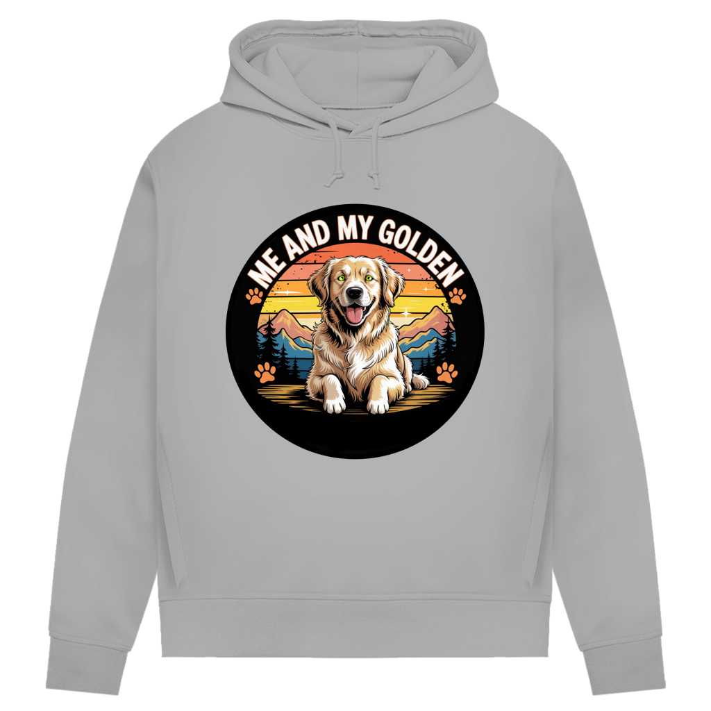 Damen Premium Bio Hoodie Me and my golden Retriever