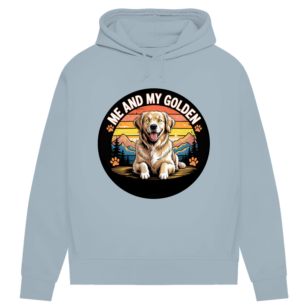 Damen Premium Bio Hoodie Me and my golden Retriever