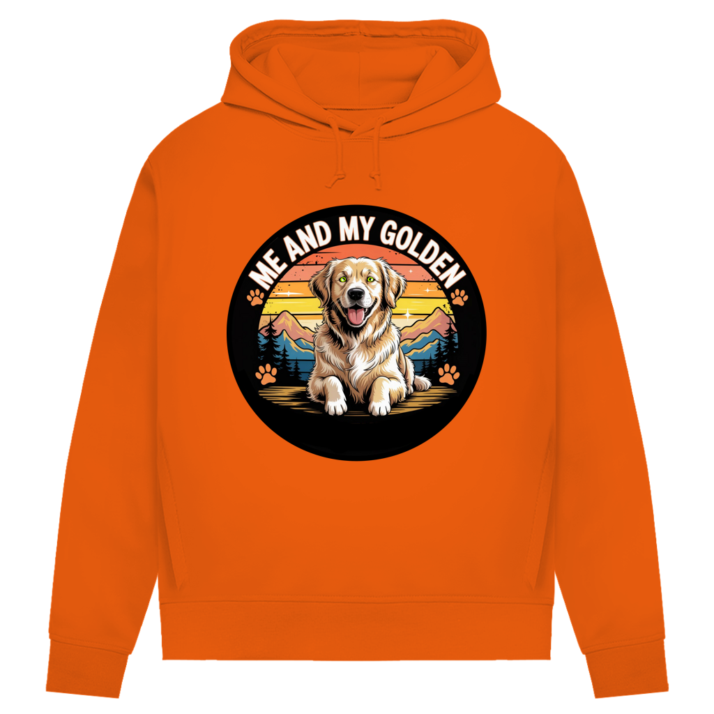 Damen Premium Bio Hoodie Me and my golden Retriever
