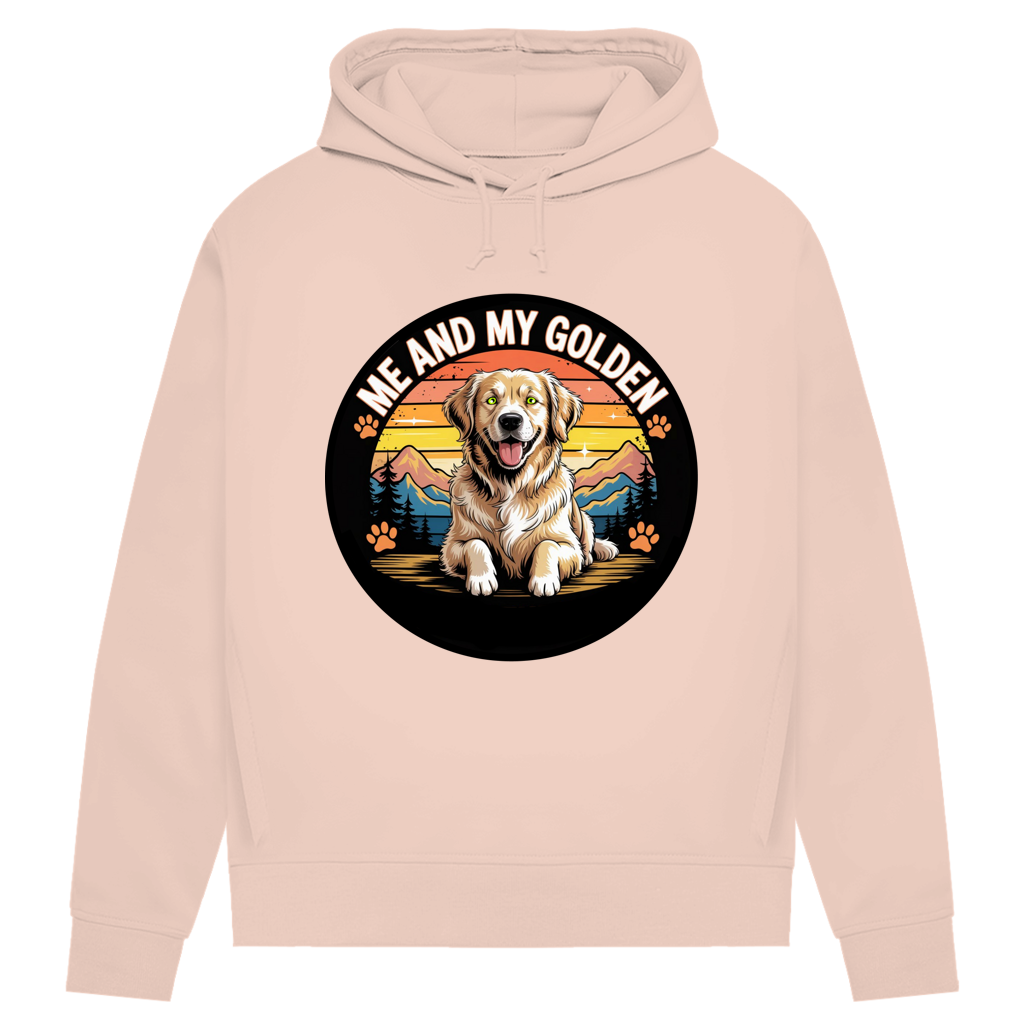 Damen Premium Bio Hoodie Me and my golden Retriever