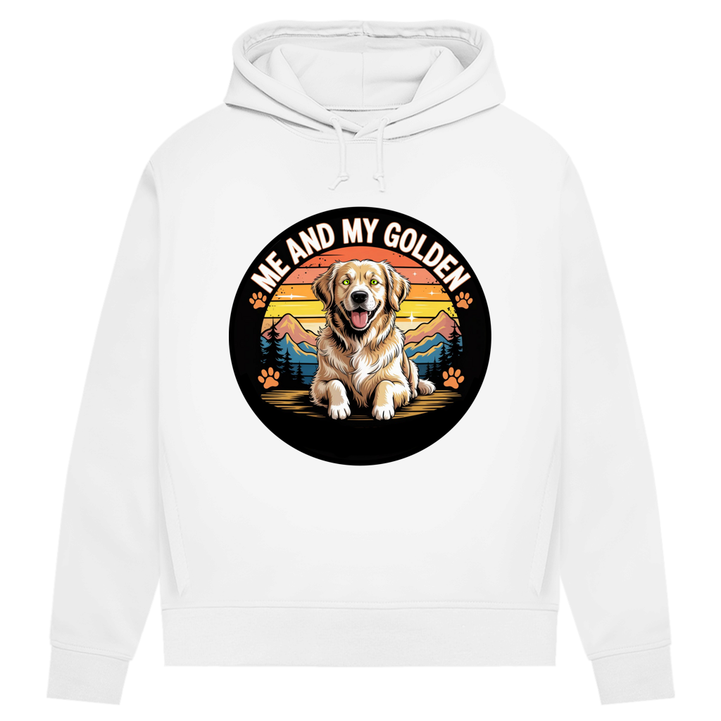 Damen Premium Bio Hoodie Me and my golden Retriever