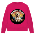 Damen Premium Bio Sweatshirt Me and my golden Retriever