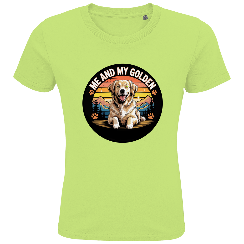 Kids Premium Bio T-Shirt Me and my golden Retriever