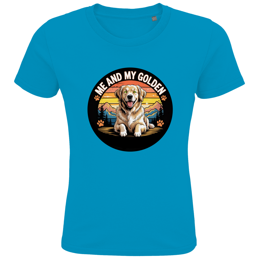 Kids Premium Bio T-Shirt Me and my golden Retriever