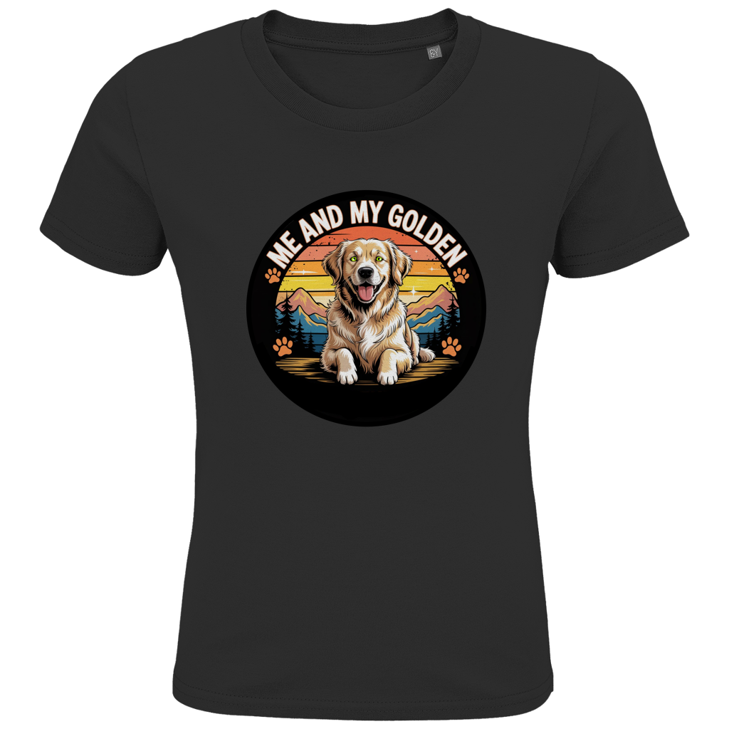 Kids Premium Bio T-Shirt Me and my golden Retriever
