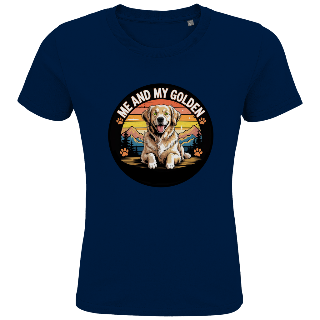 Kids Premium Bio T-Shirt Me and my golden Retriever