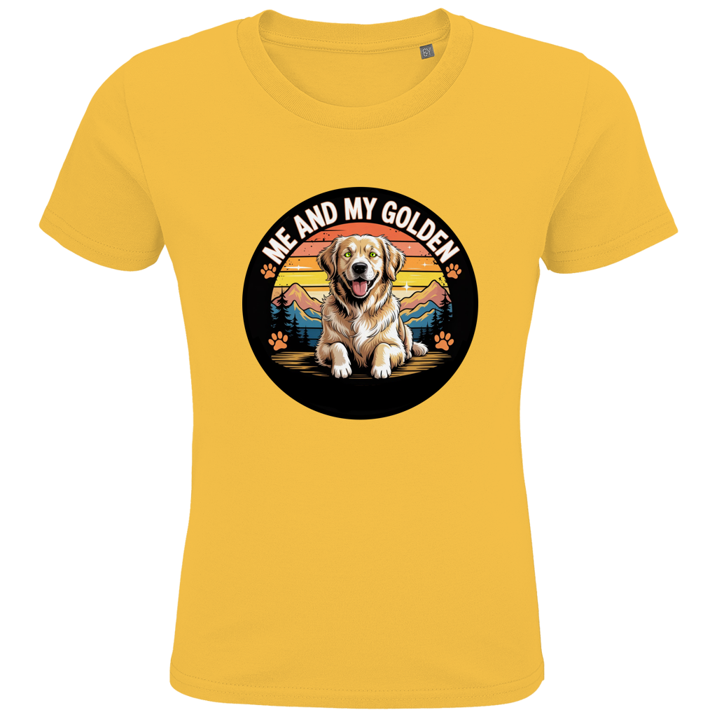 Kids Premium Bio T-Shirt Me and my golden Retriever