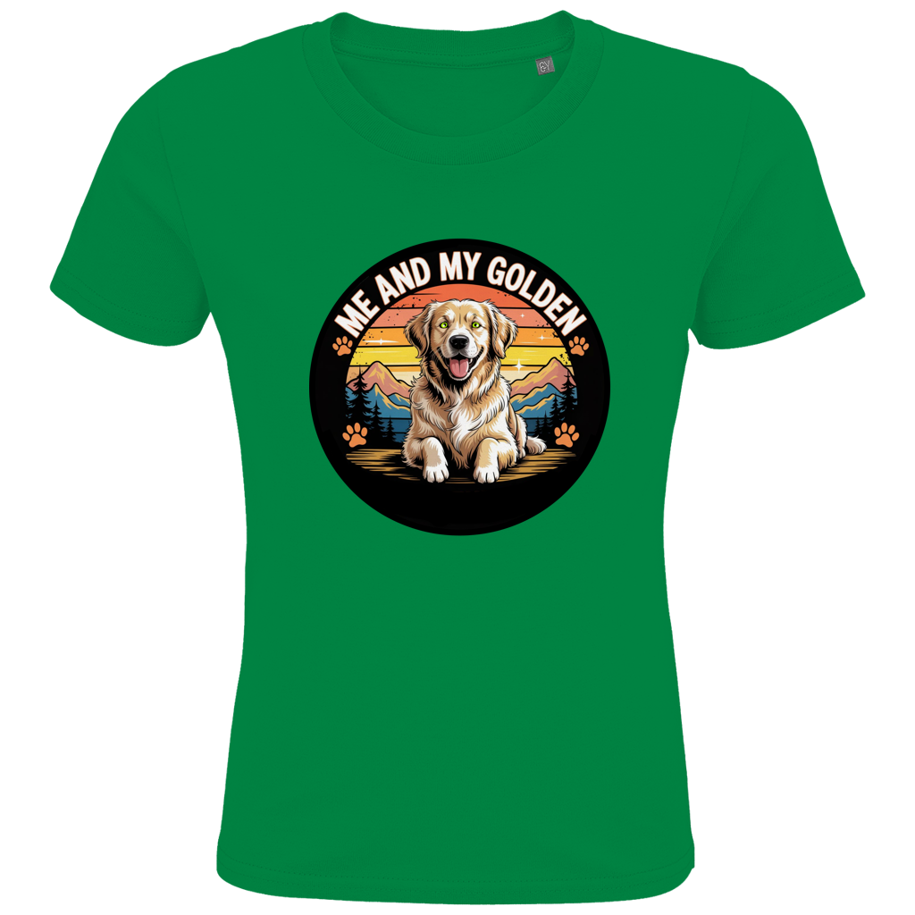Kids Premium Bio T-Shirt Me and my golden Retriever