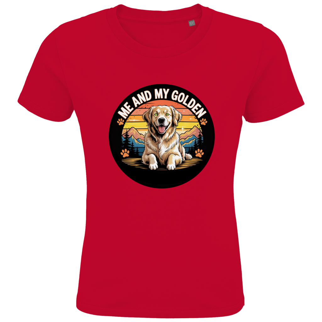 Kids Premium Bio T-Shirt Me and my golden Retriever