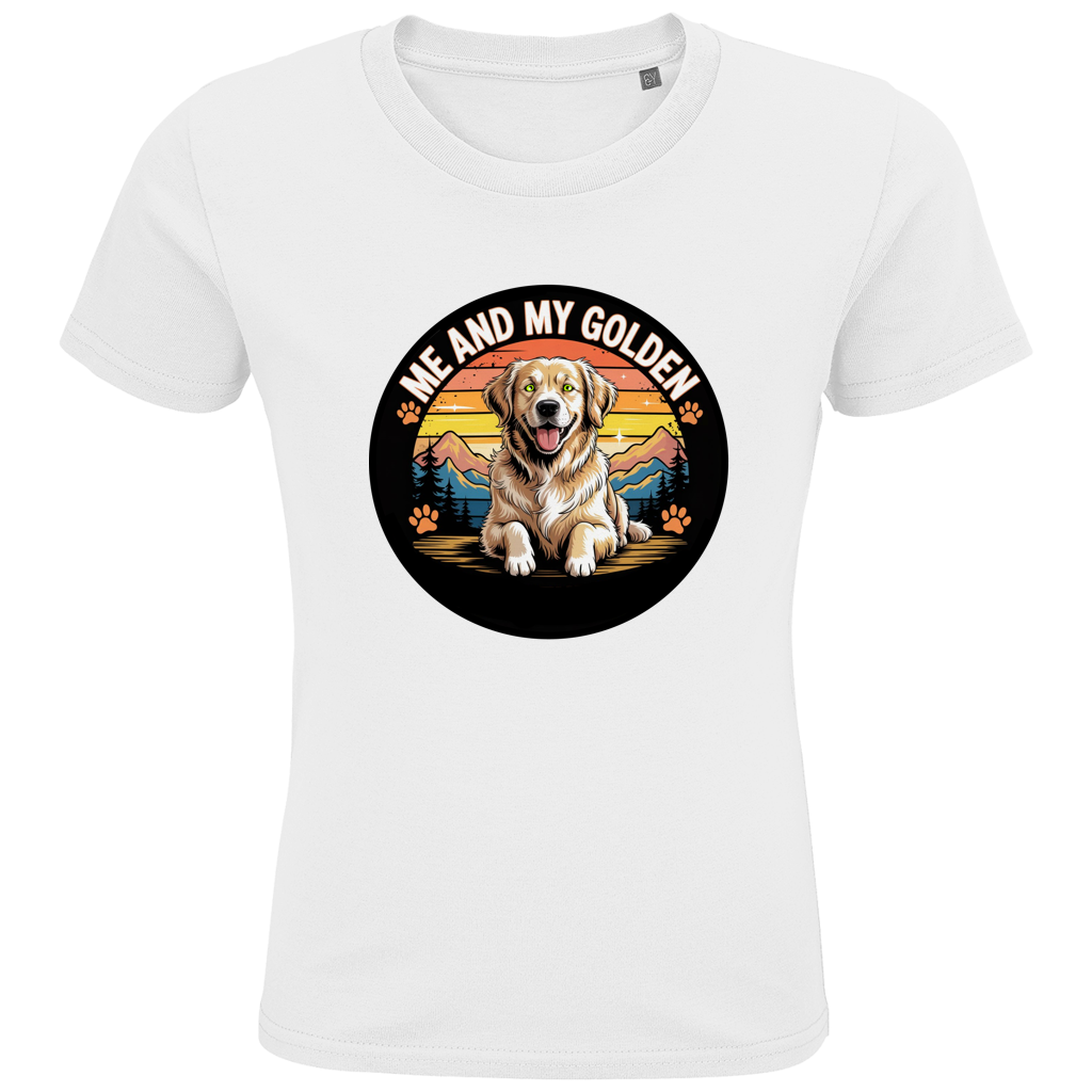 Kids Premium Bio T-Shirt Me and my golden Retriever