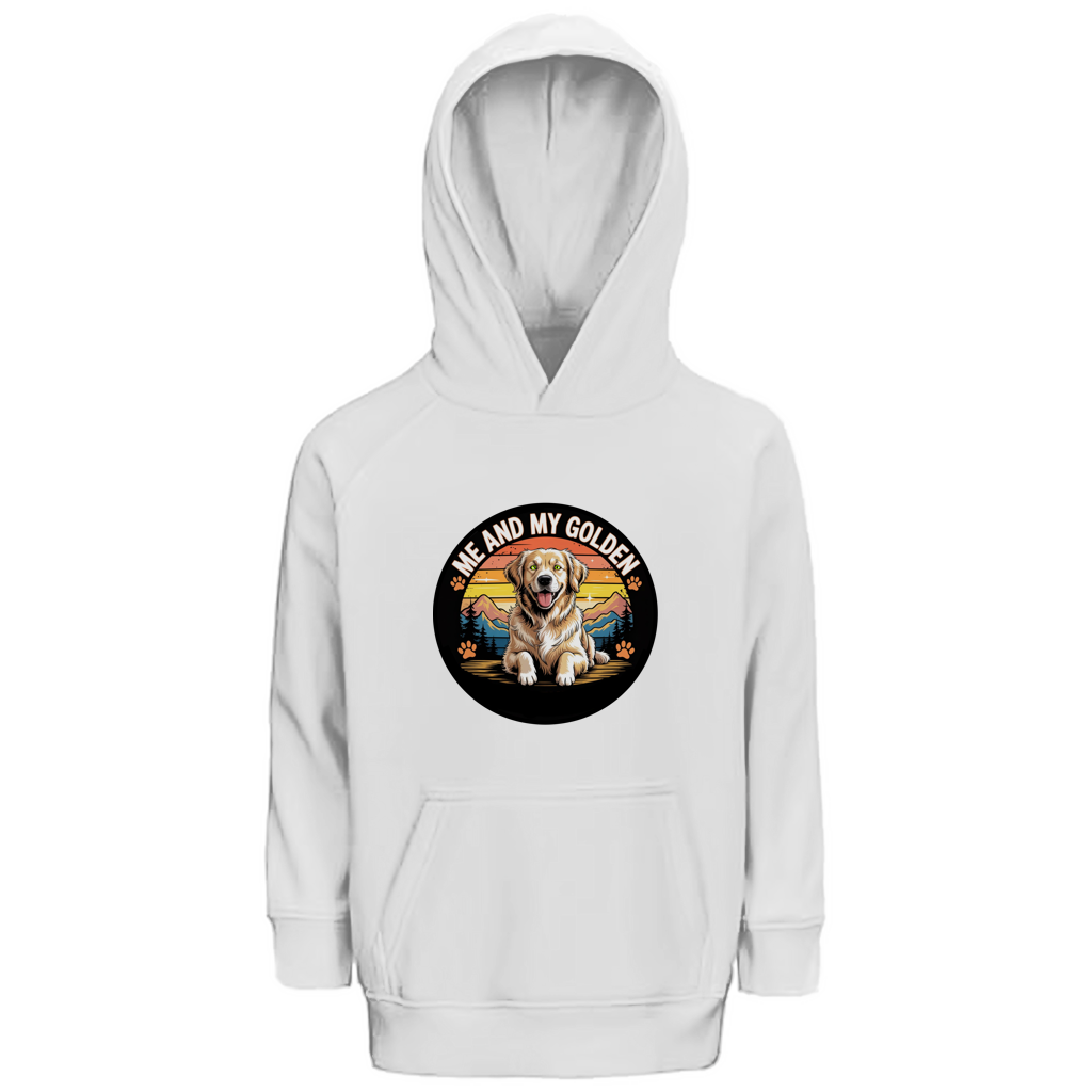 Kinder Premium Bio Hoodie Me and my golden Retriever