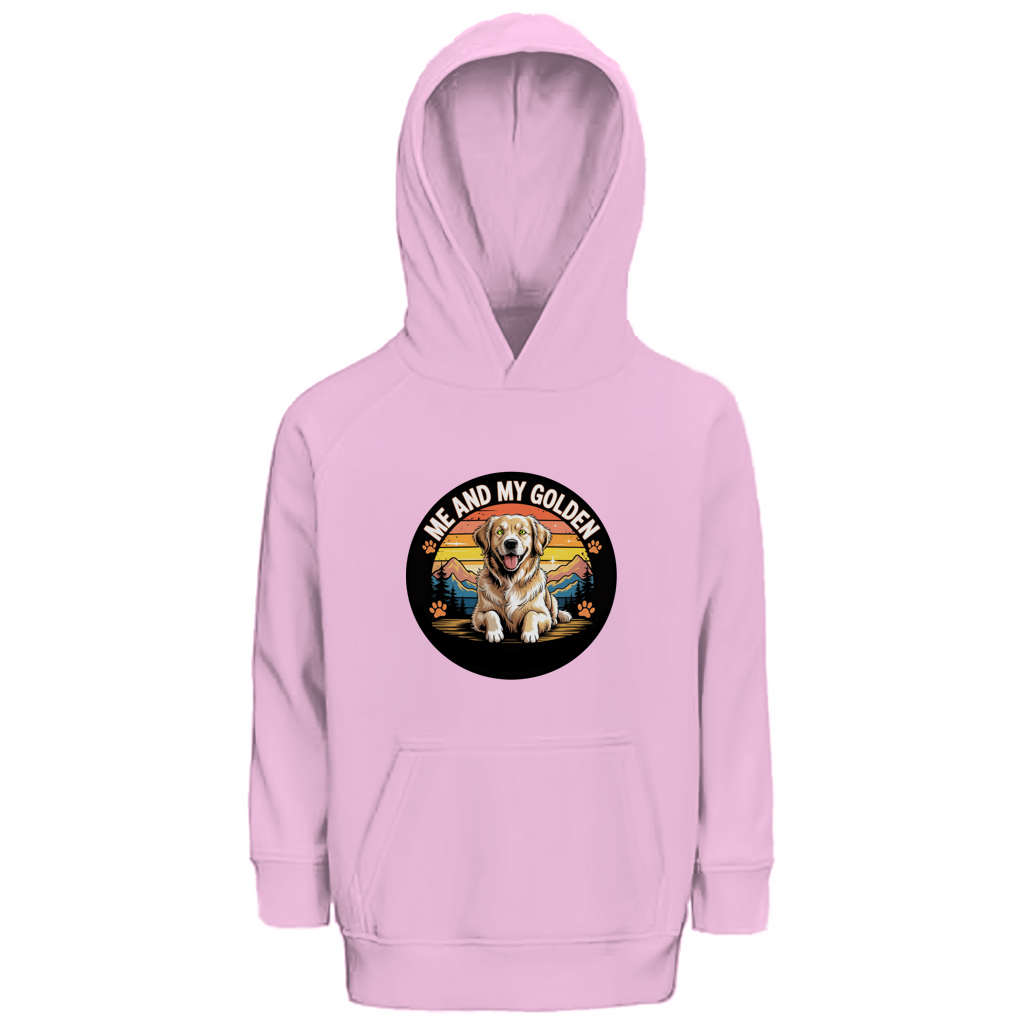 Kinder Premium Bio Hoodie Me and my golden Retriever