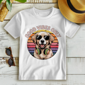 Damen Premium Bio T-Shirt Good vibes only with dog