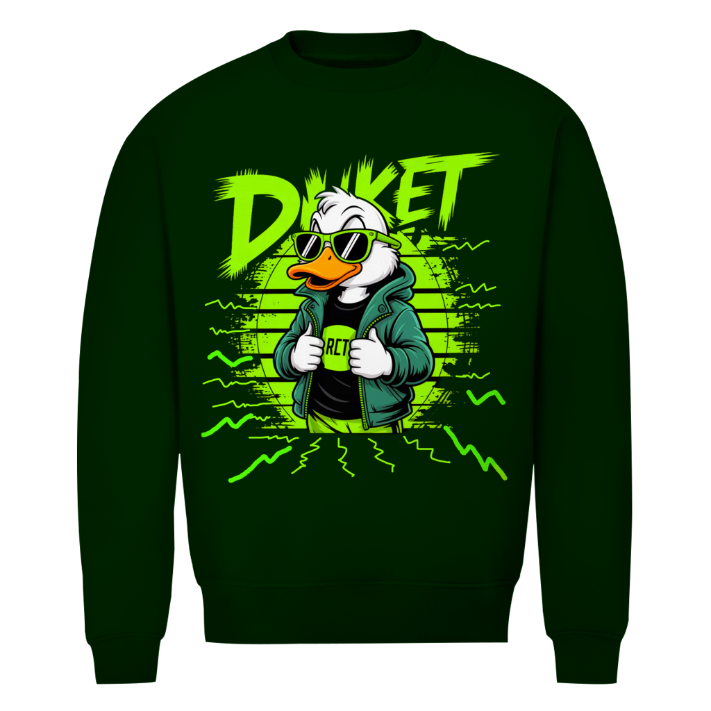 Herren Premium Bio Sweatshirt Ducket Hans