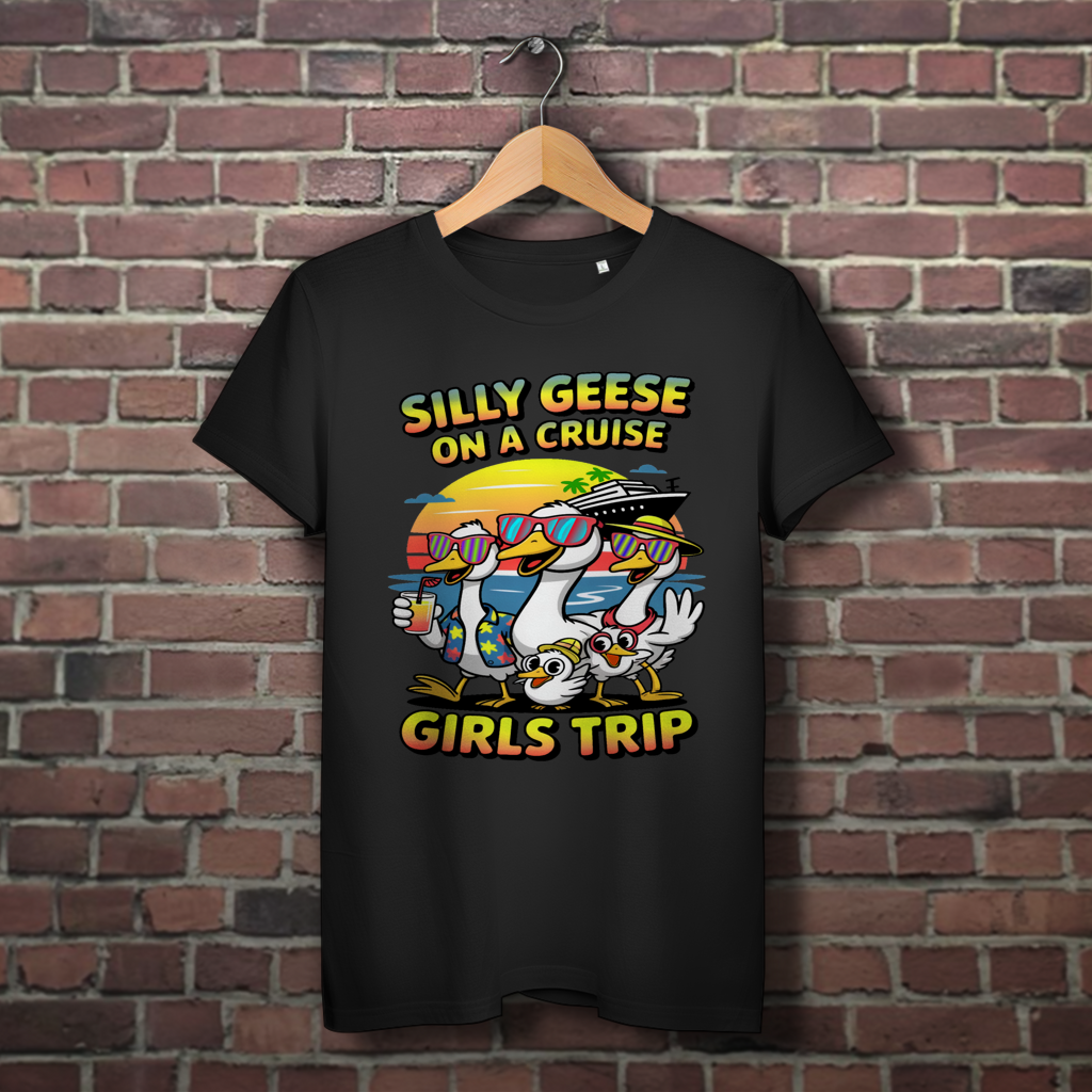 Damen Premium Bio T-Shirt Silly Geese