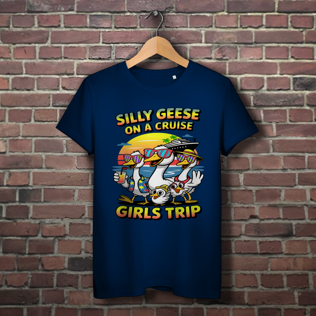 Damen Premium Bio T-Shirt Silly Geese