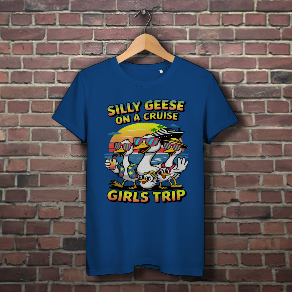 Damen Premium Bio T-Shirt Silly Geese