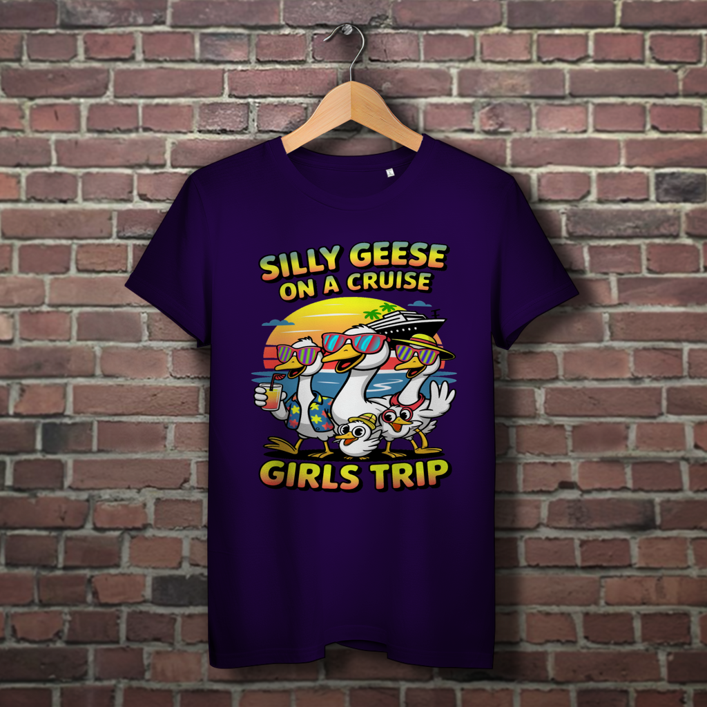 Damen Premium Bio T-Shirt Silly Geese