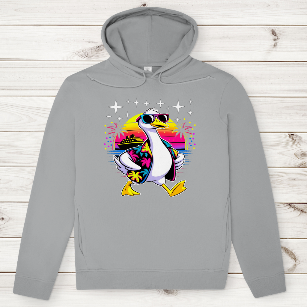 Herren Premium Bio Hoodie Hans the Duck on Vacation