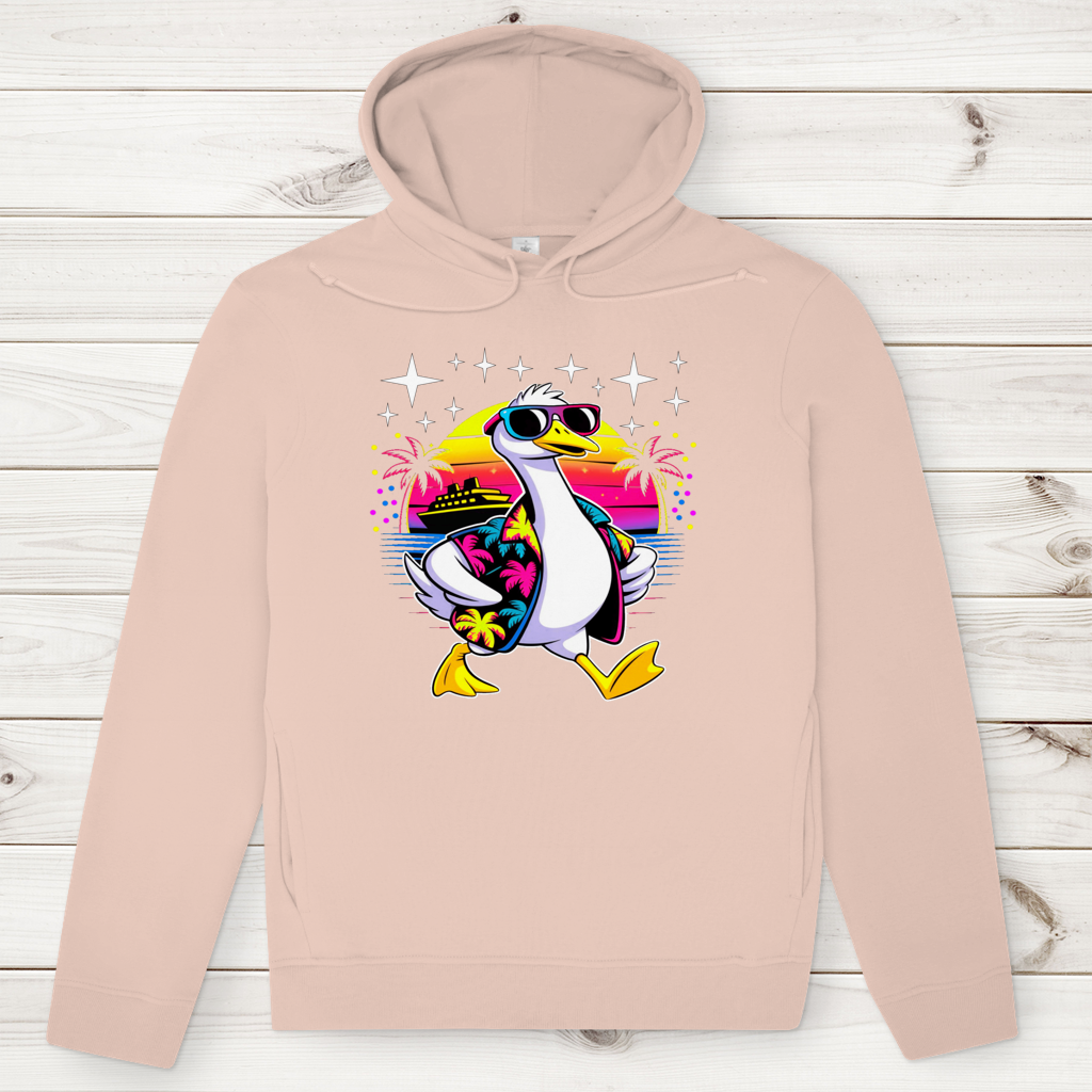 Herren Premium Bio Hoodie Hans the Duck on Vacation