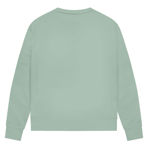 Damen Premium Bio Sweatshirt Hans the Duck on Vacation