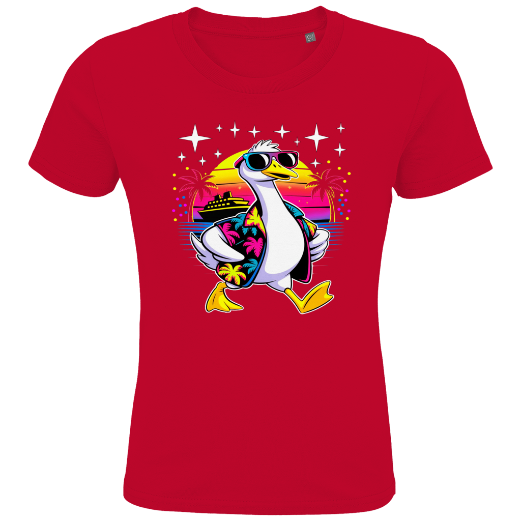 Kids Premium Bio T-Shirt Hans the Duck on Vacation