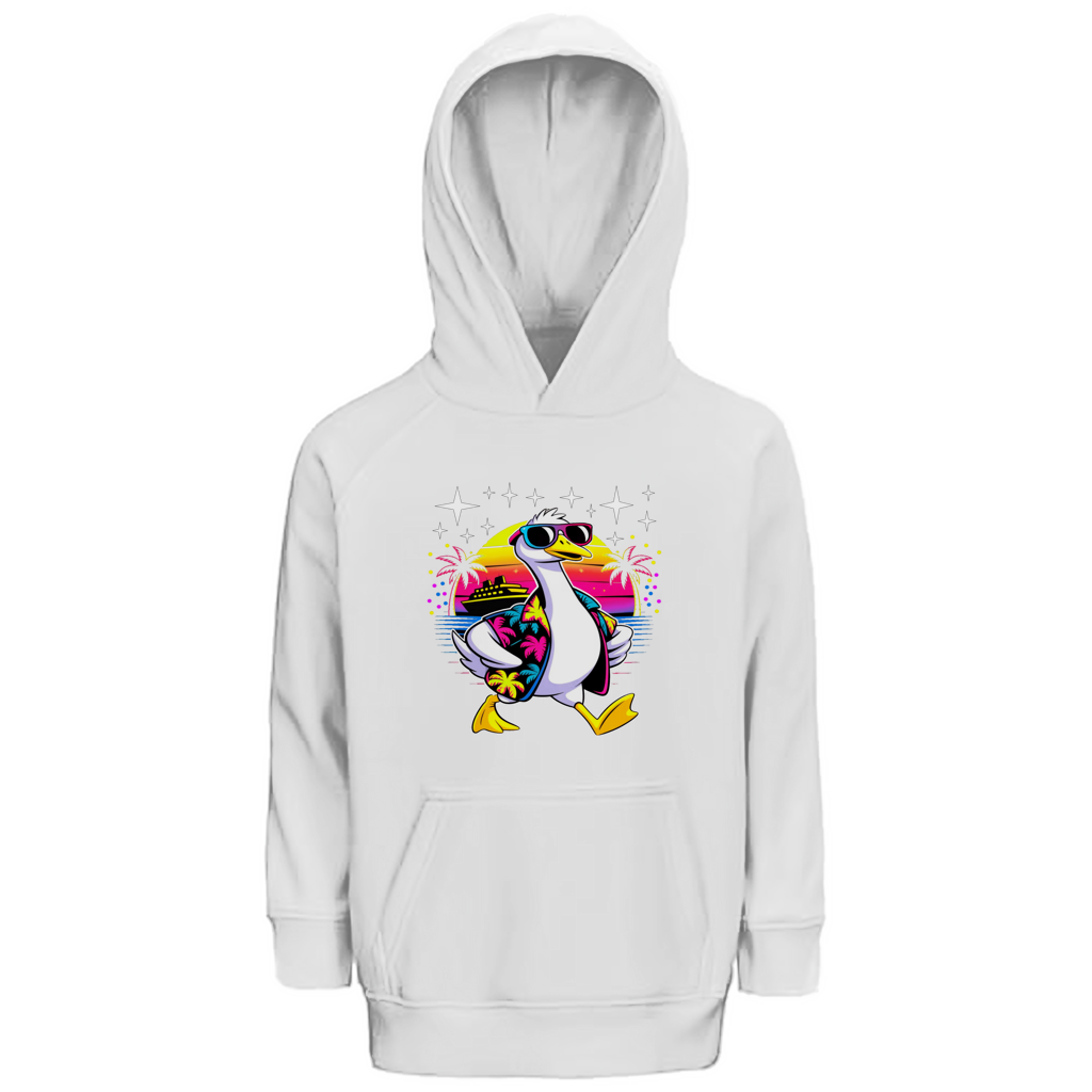 Kinder Premium Bio Hoodie Hans the Duck on Vacation