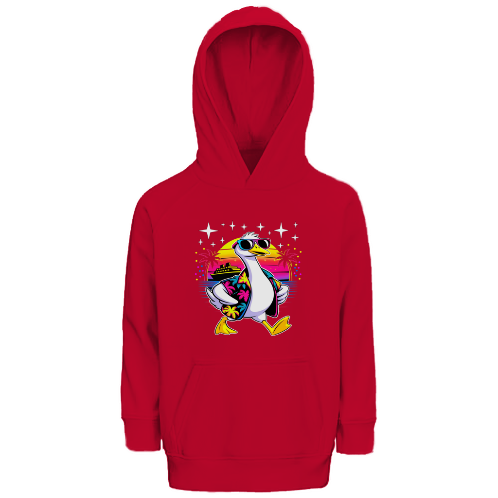 Kinder Premium Bio Hoodie Hans the Duck on Vacation