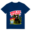 Herren Premium Bio V-Neck T-Shirt More Ice please cat