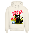 Herren Premium Bio Hoodie More Ice please cat