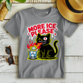 Damen Premium Bio T-Shirt More Ice please cat