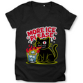 Damen Premium Bio V-Neck T-Shirt More Ice please cat